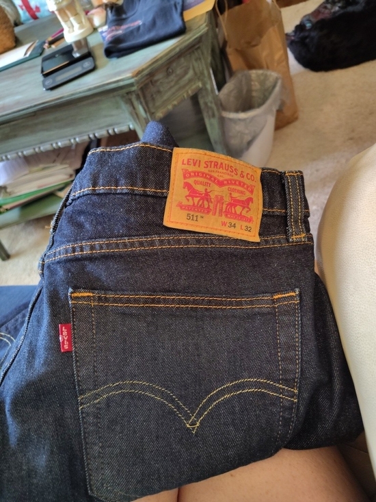 Levi's Other - Levi's Dark Indigo Slim Jeans with Contrast Stitching